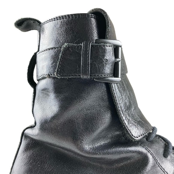 Ann Demeulemeester Buckle Lace Up Combat Boots - Picture 3 of 13